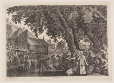 Sommer, aus Die vier Jahreszeiten von Aegidius Sadeler II