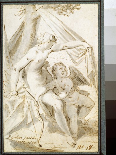 Venus und Amor von Aegidius Sadeler or Saedeler