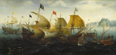Die Schlacht von Cádiz von Aert Anthonisz