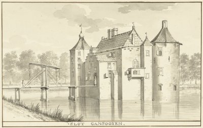Das Schloss Gansoijen bei Drongelen von Aert Schouman