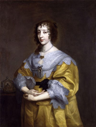 Porträt von Henrietta Maria de Bourbon, Königin von England (1609-1669) von after Anthony van Dyck