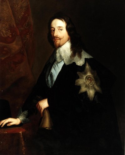 Porträt von König Karl I. (1600-1649) von after Anthony van Dyck