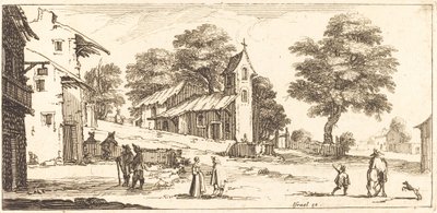 Eine Kirche von After Jacques Callot