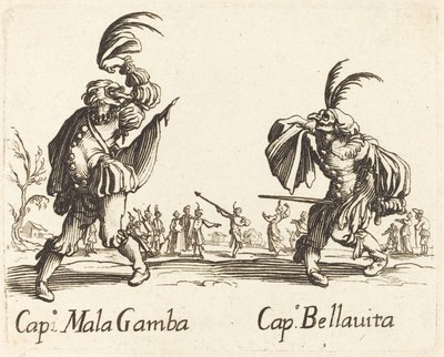 Cap. Mala Gamba und Cap. Bellavita von After Jacques Callot