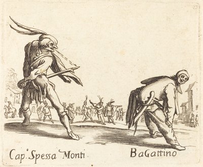 Cap. Spessa Monti und Bagattino von After Jacques Callot