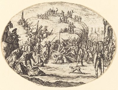 Das kleine Tragen des Kreuzes von After Jacques Callot