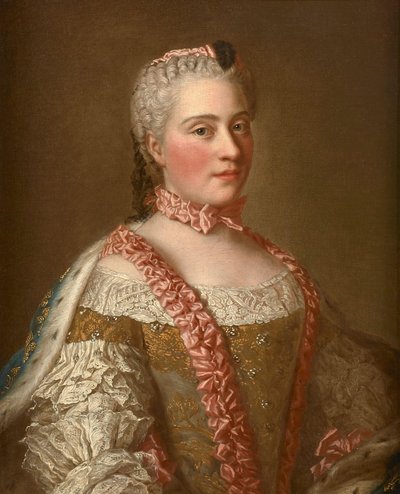 Nach Jean Étienne Liotard - Porträt von Marie-Josèphe de Saxe von after Jean Etienne Liotard