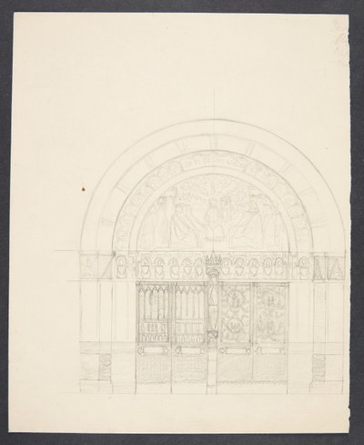 Entwurf zur Dekoration des Eingangsbereichs des Kopenhagener Rathauses von Agnes Slott Møller