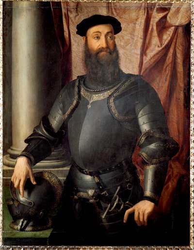 Porträt des Condottiere Stefano Colonna von Agnolo Bronzino