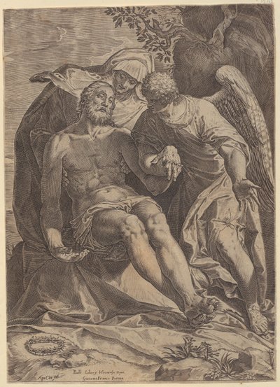Beweinung Christi [Pietà] von Agostino Carracci