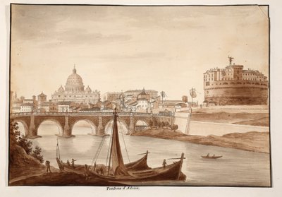 Hadrians Grabmal, 1833 von Agostino Tofanelli
