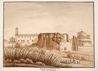 Hippodrom der Familie von Konstantin, Via Nomentana, 1833 von Agostino Tofanelli