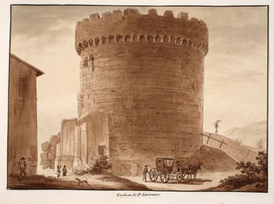 Das Grab der Horatier und Curiatier, 1833 von Agostino Tofanelli