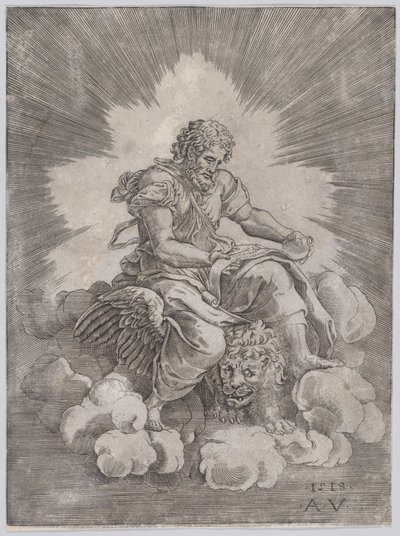 Heiliger Markus, datiert 1518 von Agostino Veneziano