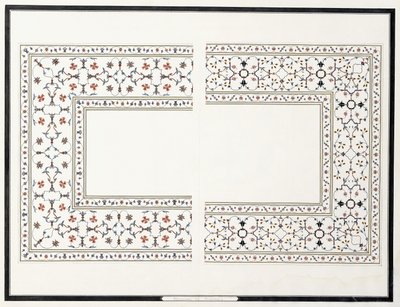 Mosaikproben aus dem Grab des Kaisers, ca. 1815 von Agra School