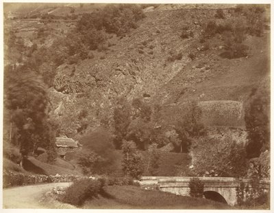 Brücke auf der Straße nach Bigorre (Sturm) von Aimé Civiale