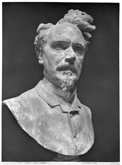 Büste von Henri Rochefort (1830-1913) (Gips) von Aime Jules Dalou