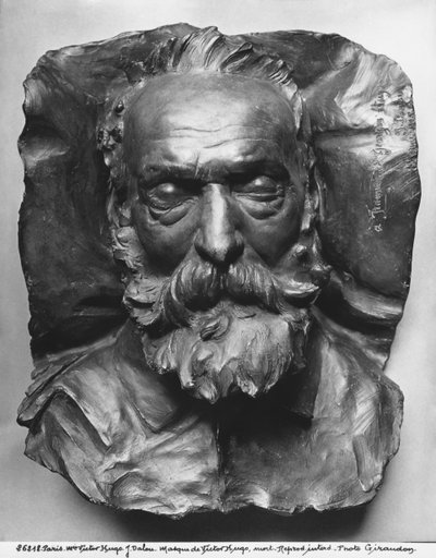 Totenmaske von Victor Hugo, 1885 (Bronze) von Aime Jules Dalou