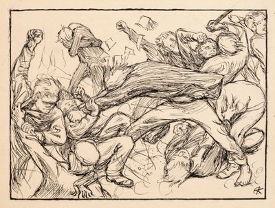 Rauferei mit den Toukola-Jungen von Akseli Gallen-Kallela