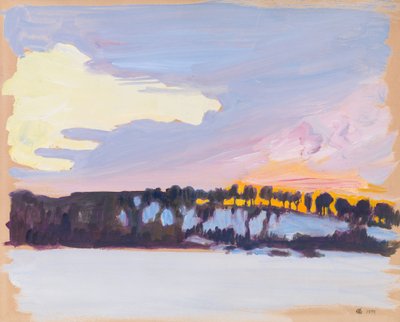 Abendlandschaft von Akseli Gallen-Kallela