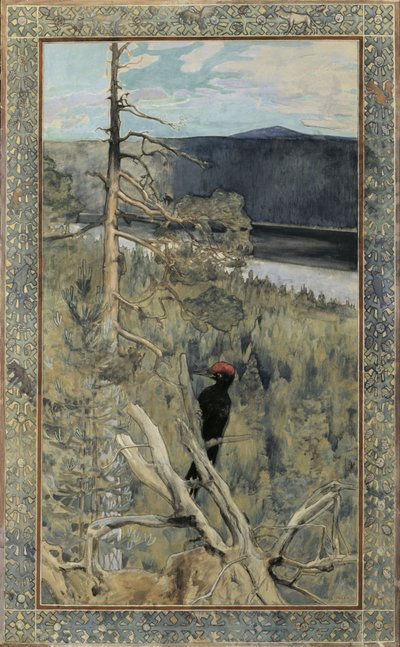 Großer Schwarzspecht von Akseli Gallen-Kallela