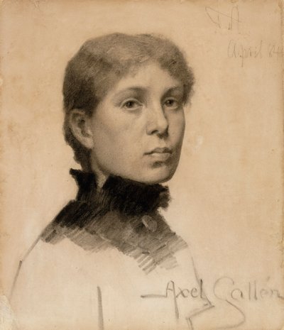 Porträt einer Frau von Akseli Gallen-Kallela