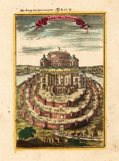 Festung von Semiramis, 1719 von Alain Manesson Mallet