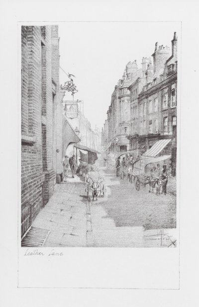Londoner Gassen: Leather Lane von Alan Stapleton