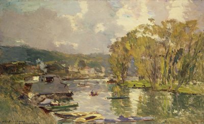 Entlang der Seine bei Meudon, ca. 1893 von Albert Charles Lebourg