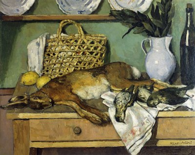 Stillleben mit Kaninchen von Albert Andre