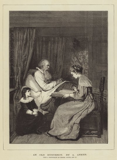 Ein alter Hugenotte von Albert Anker