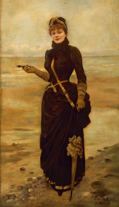 Porträt von Sibylle Aimée Marie-Antoinette Gabrielle de Riquetti de Mirabeau von Albert Aublet