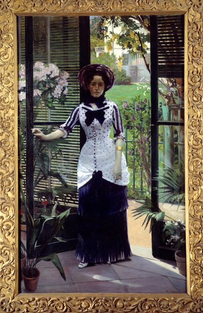 In der Orangerie. Gemälde von Albert Bartholome (1848-1928) 1881 von Albert Bartholomé