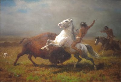 Studie für "Das letzte der Büffel" von Albert Bierstadt