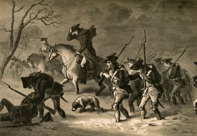 Der Marsch des Valley Forge, 1877 von Albert Bobbett