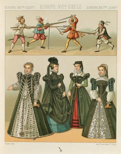 "Le Costume Historique" (Die vollständige Kostümgeschichte) von Auguste Racinet, Band IV von Albert Charles August Racinet