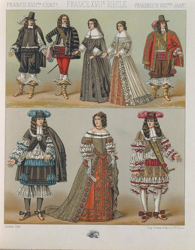 Le Costume Historique (Die vollständige Kostümgeschichte), Band V von Albert Charles August Racinet