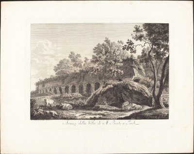 Überreste der Villa von M. Bruto in Tivoli von Albert Christoph Dies