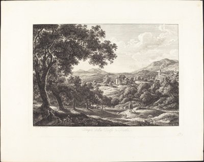 Tempel der Husten in Tivoli von Albert Christoph Dies
