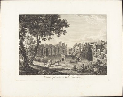 Öffentliche Thermen in der Villa Adriana von Albert Christoph Dies