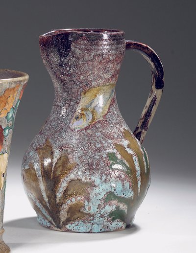 Aquatischer Krug, hergestellt von Sevres, ca. 1900 von Albert Dammouse