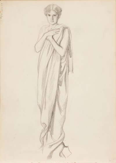 Aino Ackté als Alcestis, Skizze von Albert Edelfelt