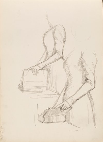 Camille Vallery-Radot, Skizze für ein Porträt von Albert Edelfelt