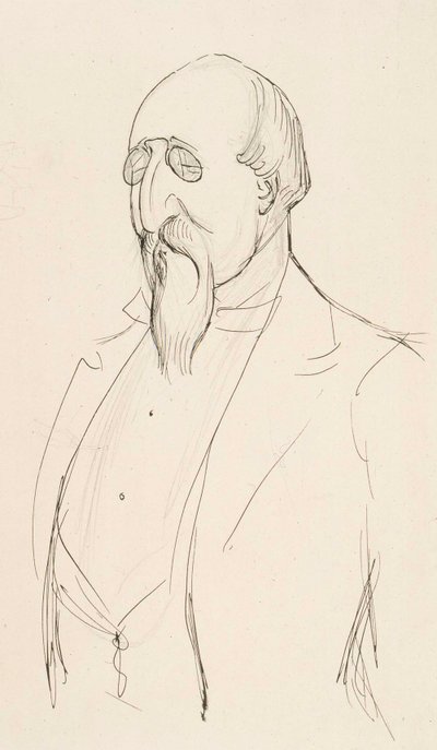 Karikatur von Leo Mechelin von Albert Edelfelt