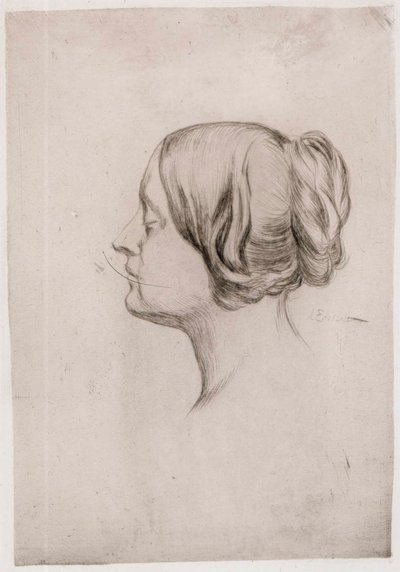 Kopf einer Frau von Albert Edelfelt