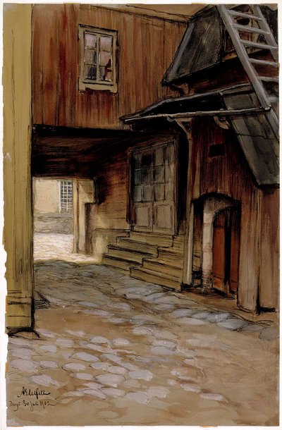 Haus in Porvoo von Albert Edelfelt