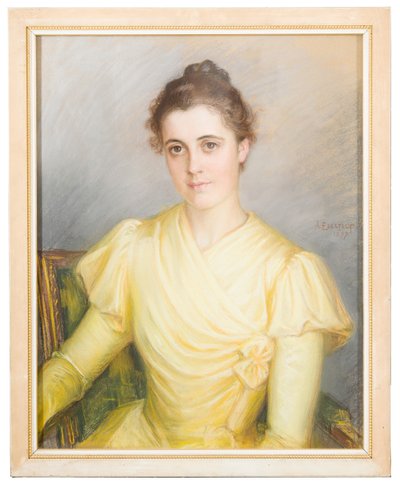 Frau Lamberg, geborene Kjellberg von Albert Edelfelt