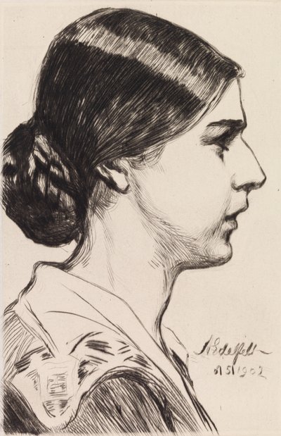 Porträt von Frau Michaela Pooley (geb. Krohn) von Albert Edelfelt