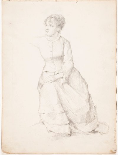 Sitzende Frau von Albert Edelfelt
