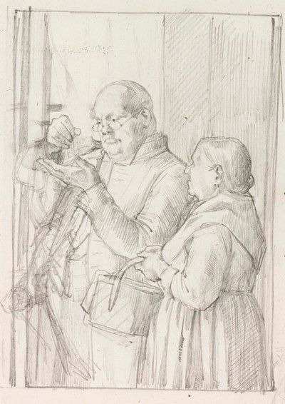 Studie zur Illustration des kleinen Genies von Albert Edelfelt